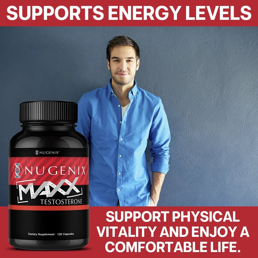 Nugenix Maxx Men’s Vitality Support – Premium Energy & Performance Supplement Testosterone
