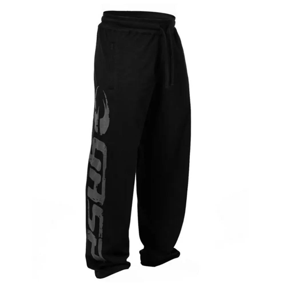 Men’s Straight-Leg Training Sweatpants – Graphic Fitness Joggers for Casual & Gym