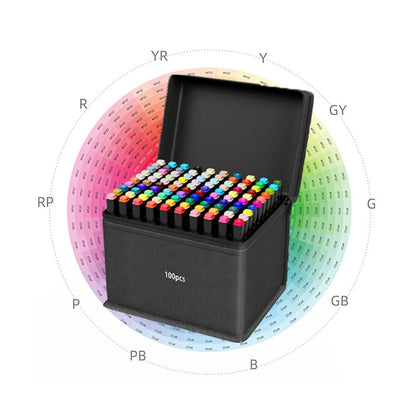 Dual Tip Art Marker Set (12–168 Colors) – Professional Brush & Chisel Markers