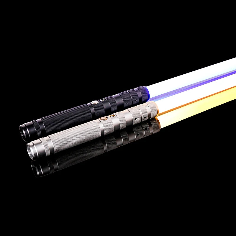 RGB Metal Dueling Lightsaber – Smooth Swing LED Sword with 16 Colors & 16 Sound FX