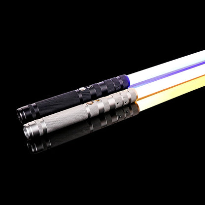 RGB Metal Dueling Lightsaber – Smooth Swing LED Sword with 16 Colors & 16 Sound FX