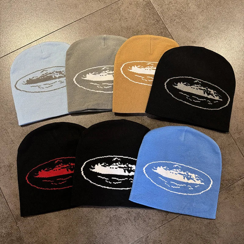Cruise Logo Knit Beanie – Warm Streetwear Hat for Unisex Hip-Hop Skullcap