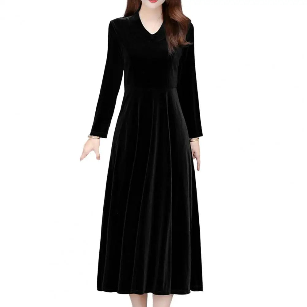 Velvet Vintage - Maxi Evening Dress