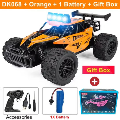1:16 Scale Off-Road RC Racing Truck – 20 MPH LED Drift Car with 2.4G Remote
