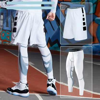 Men’s Compression Training Set – 3-Piece Running, Workout & Fitness Tracksuit