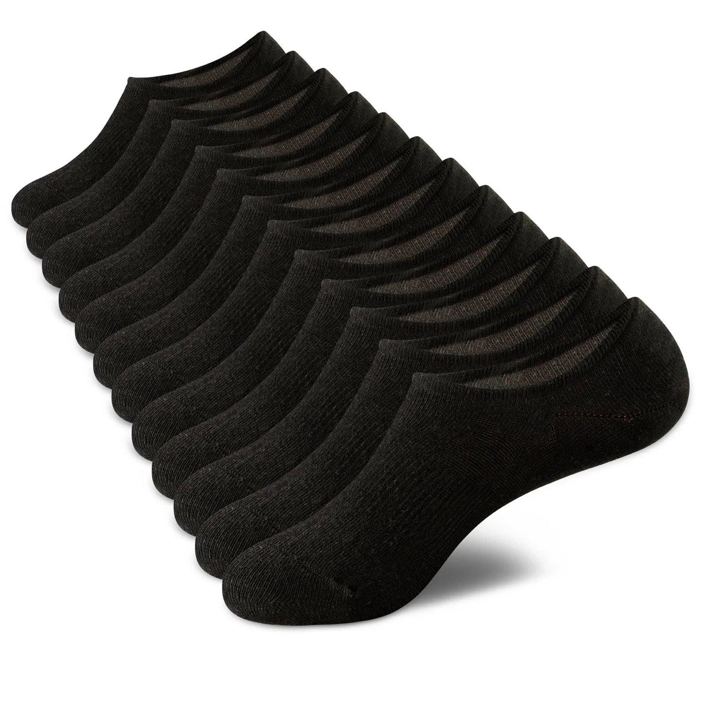 6-Pair Women’s No-Show Cotton Liner Socks – Low-Cut Non-Slip Invisible Ankle Socks