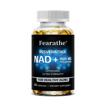 NAD+ & Resveratrol Supplement – Ultra Strength Wellness & Vitality Support Capsules