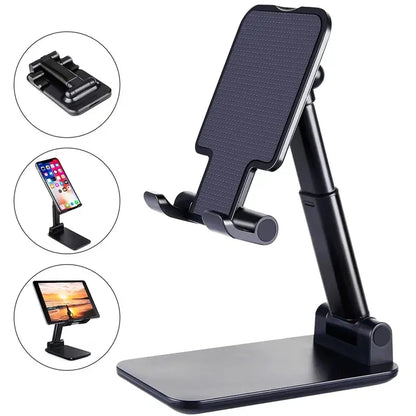 Adjustable Desktop Phone & Tablet Stand – Foldable Holder for iPhone, Samsung, iPad, and More