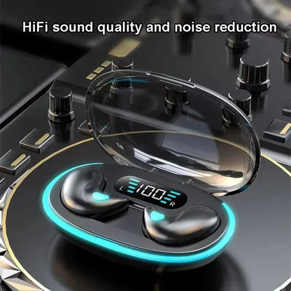 X55 Mini Sleeping Earbuds – Wireless TWS Bluetooth Earphones with Charging Display Case