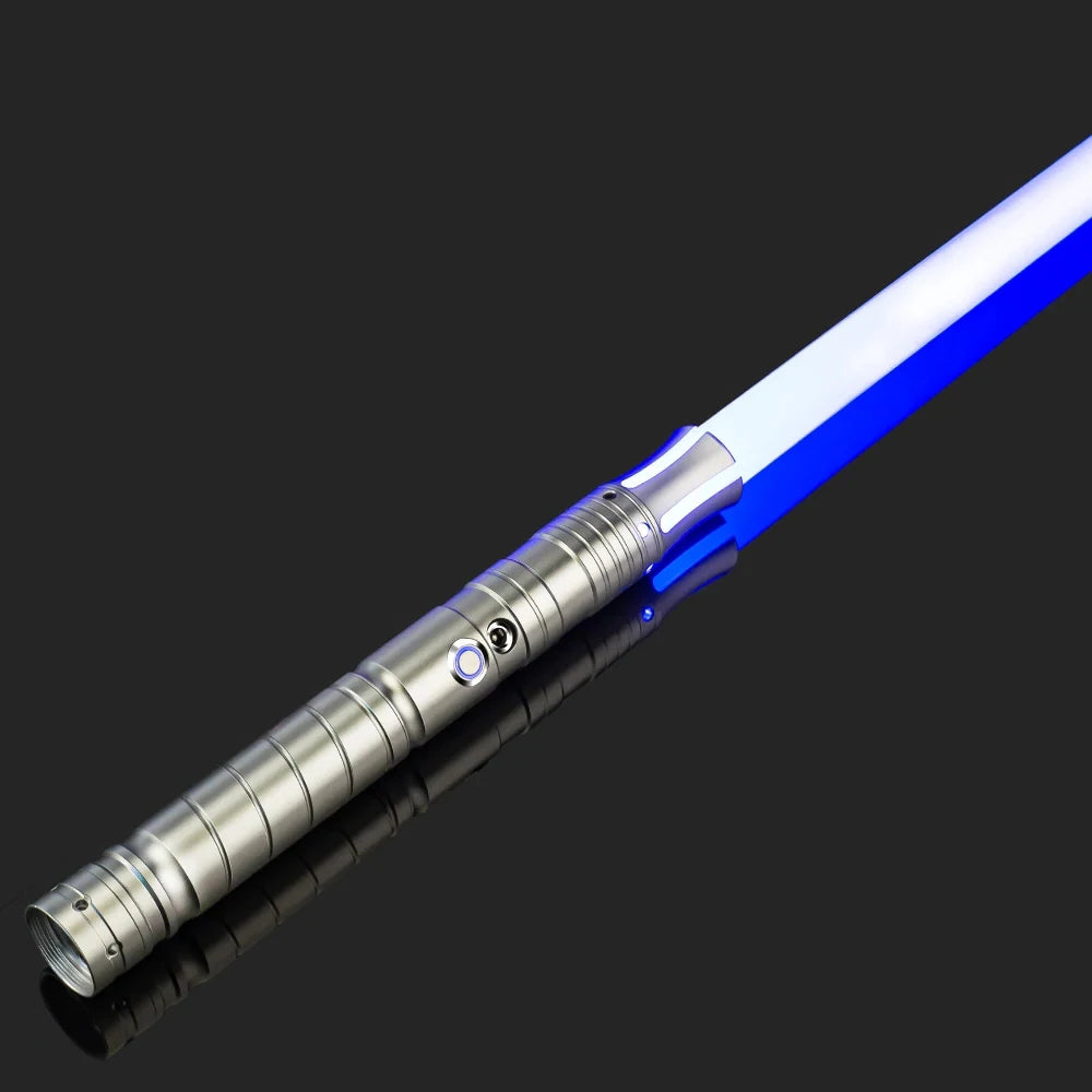 RGB Metal Dueling Lightsaber – Smooth Swing LED Sword with 16 Colors & 16 Sound FX