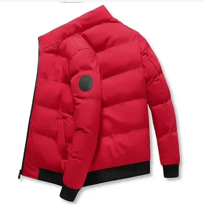 Men’s Insulated Winter Puffer Jacket – Ultra-Warm Fleece Interior & Windproof