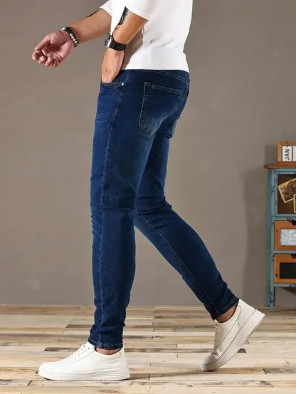 Men’s Slim Fit Stretch Skinny Jeans – Classic Street Style Casual Denim Pants