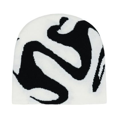 Graphic Knit Beanie for Adults – Warm Winter Streetwear with Bold Letter & Icon Designs