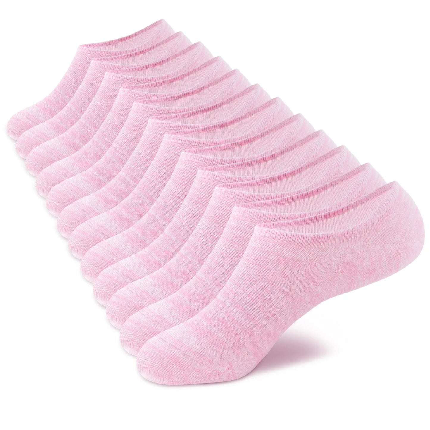 6-Pair Women’s No-Show Cotton Liner Socks – Low-Cut Non-Slip Invisible Ankle Socks