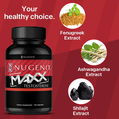 Nugenix Maxx Men’s Vitality Support – Premium Energy & Performance Supplement Testosterone