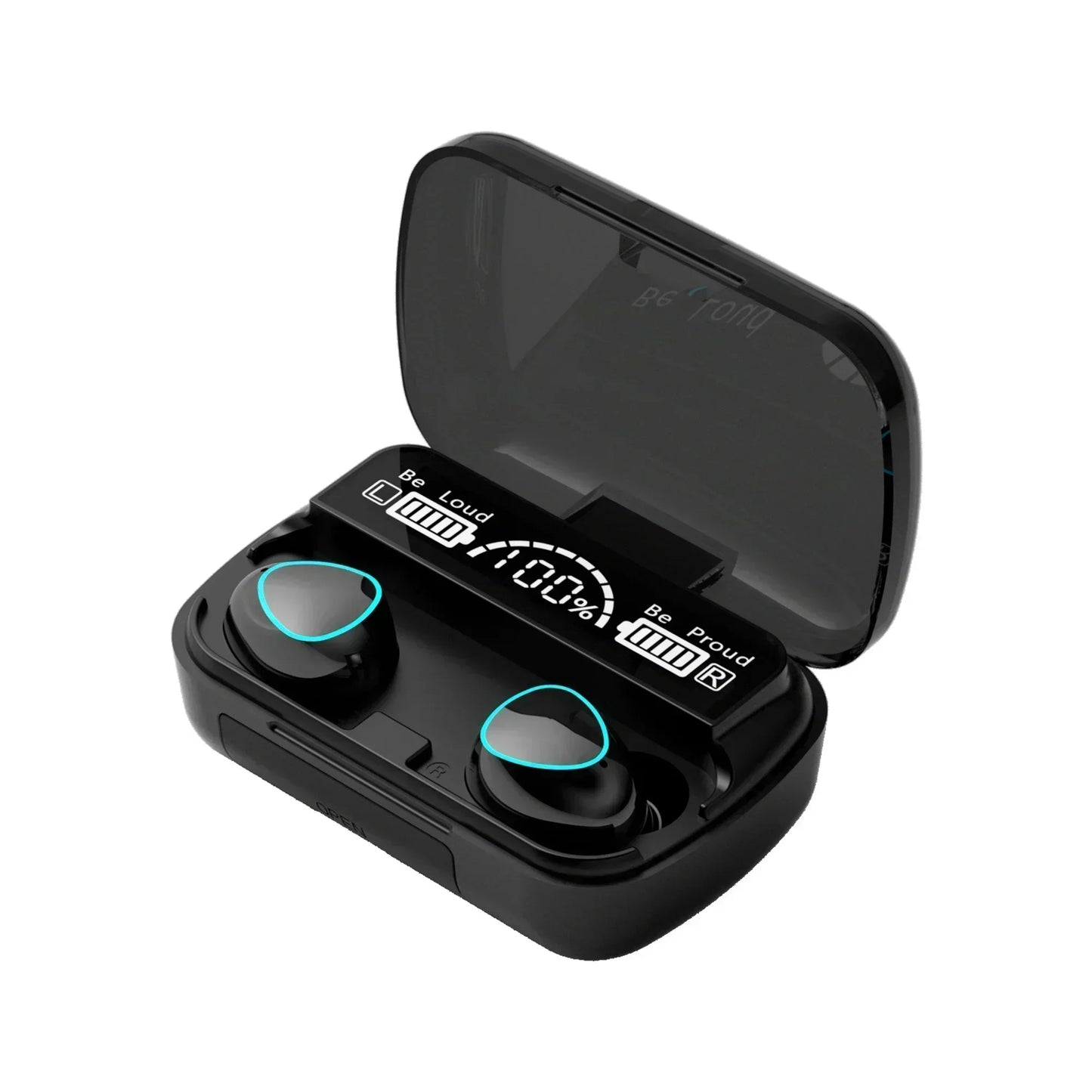 M10 Bluetooth Wireless Earbuds with LED Display Charging Case – Waterproof In-Ear Headphones