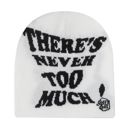 Graphic Knit Beanie for Adults – Warm Winter Streetwear with Bold Letter & Icon Designs