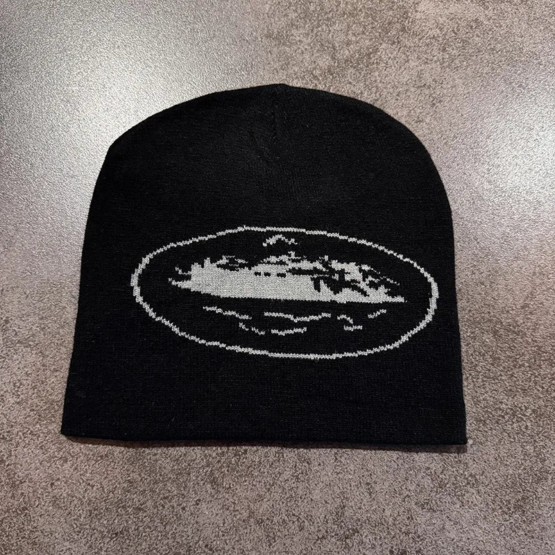 Cruise Logo Knit Beanie – Warm Streetwear Hat for Unisex Hip-Hop Skullcap