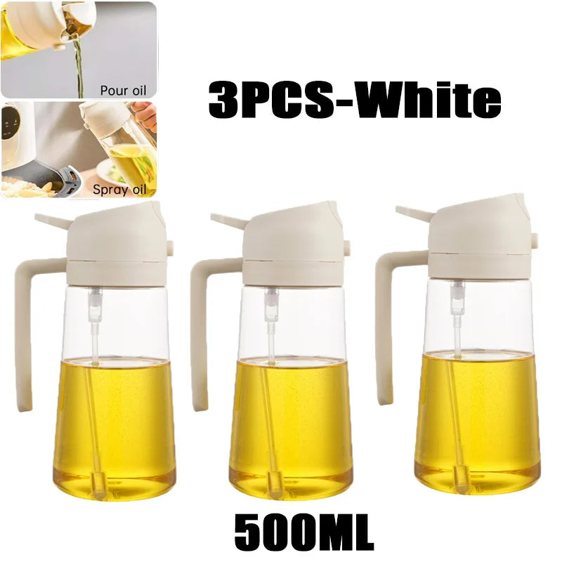 Premium 200–500ml Oil Spray Bottle for Cooking, BBQ & Baking – Fine Mist Olive Oil Sprayer