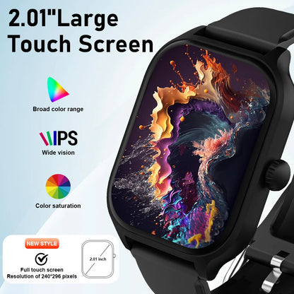 Smartwatch with Bluetooth Calling – Heart Rate & Fitness Tracker, Sleep Monitor, Step Counter, Multi-Sport Activity Watch